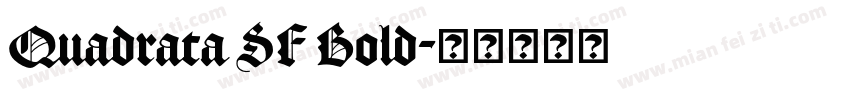 Quadrata SF Bold字体转换